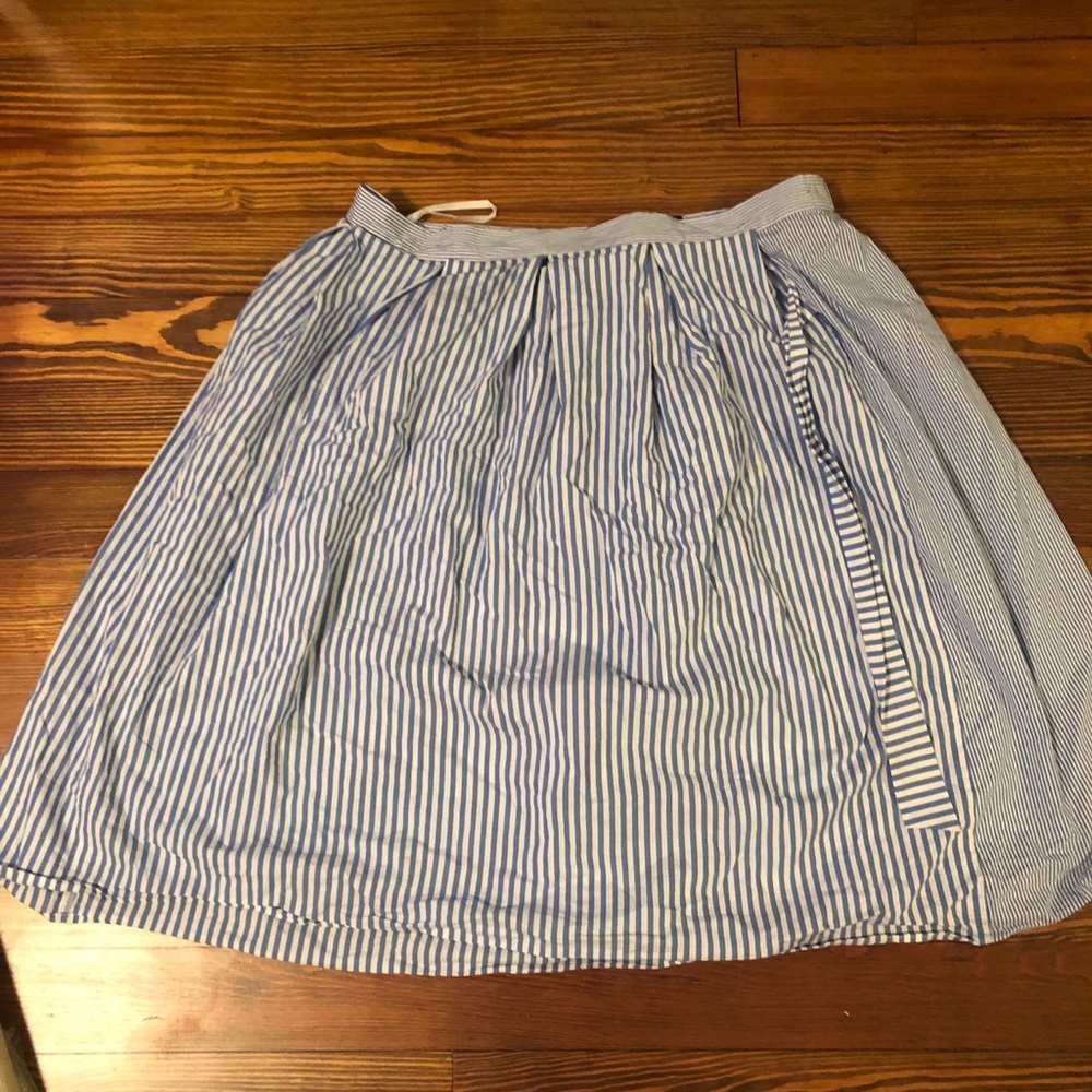 Eloquii size 20 blue and white striped skirt